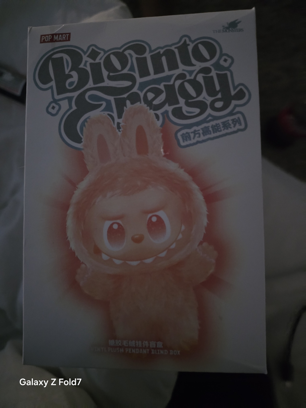 POP MART Big into Energy Plush Box - Pink Bunny Design Labubu